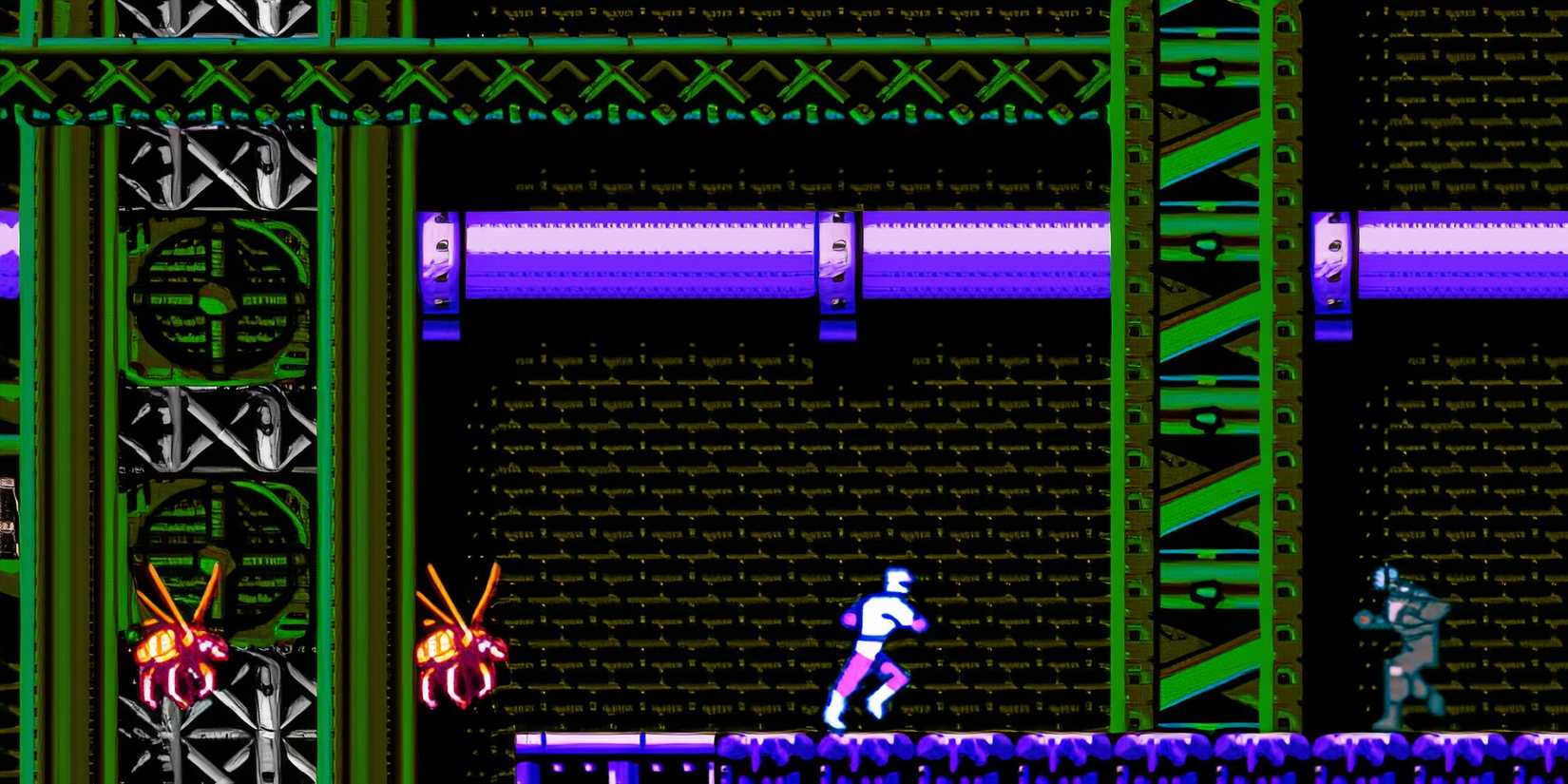 Fighting enemies in Choujin Sentai Jetman