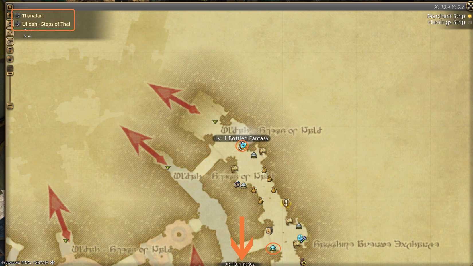 final fantasy 14 bottled fantasy location