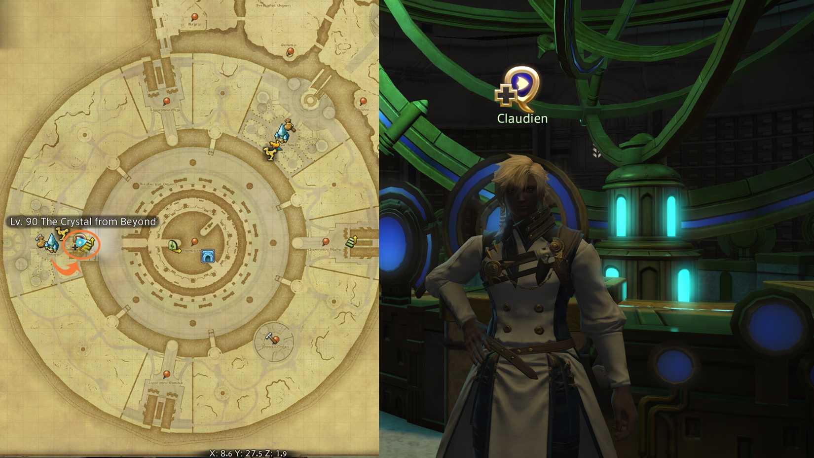 final fantasy 14 claudien location