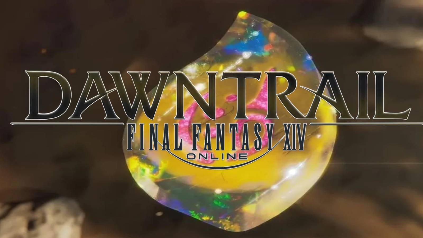 final-fantasy-14-dawntrail-logo-and-pictomancer-job-soul-crystal