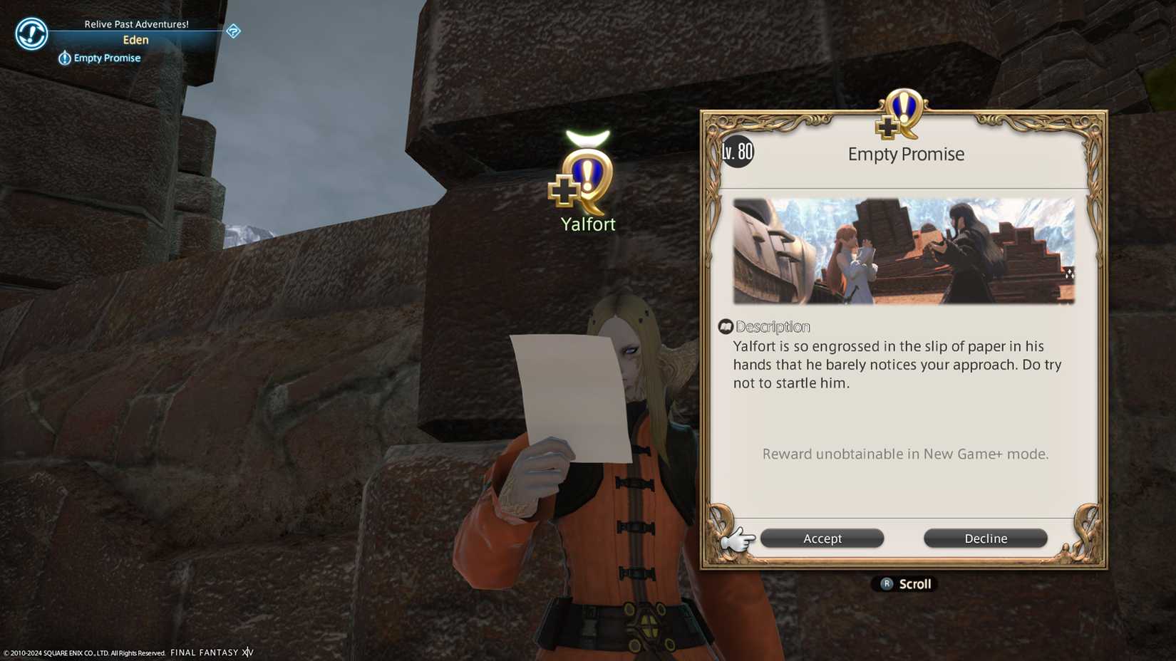 final fantasy 14 empty promise