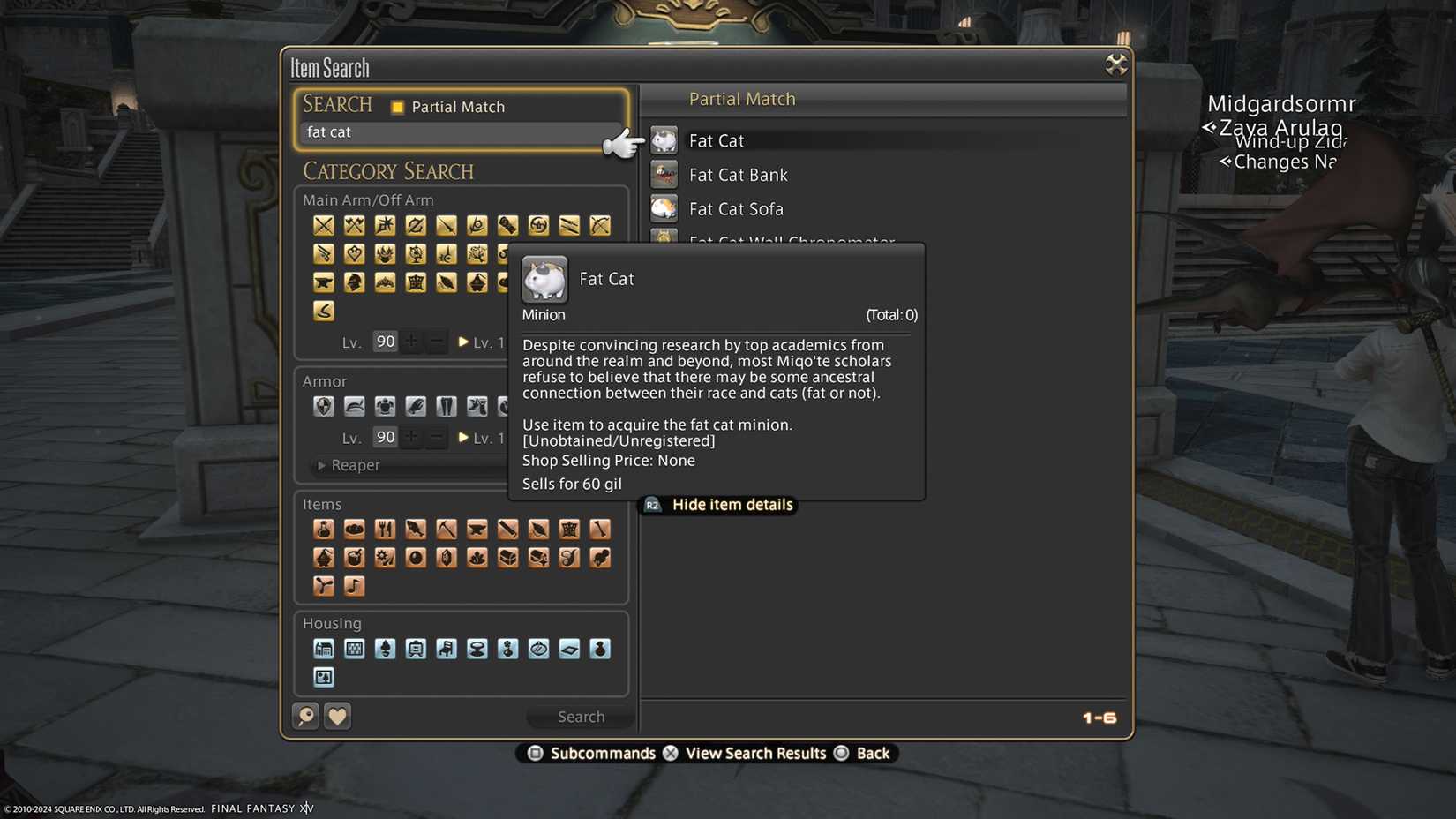 final fantasy 14 fat cat market board