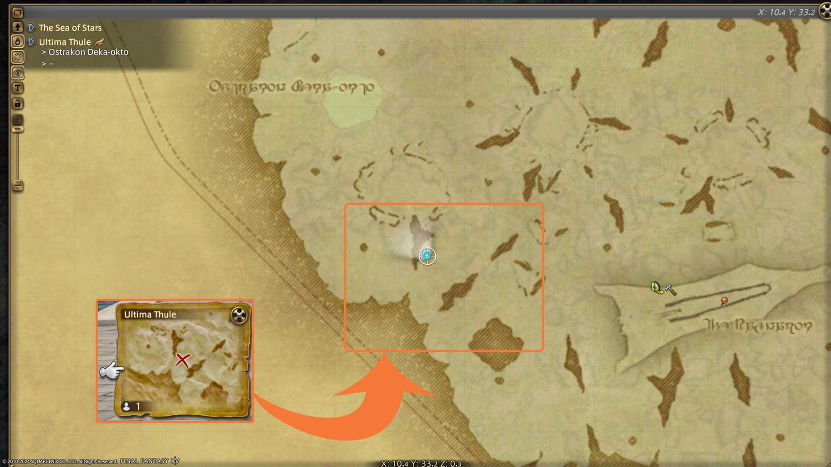 final fantasy 14 treasure map