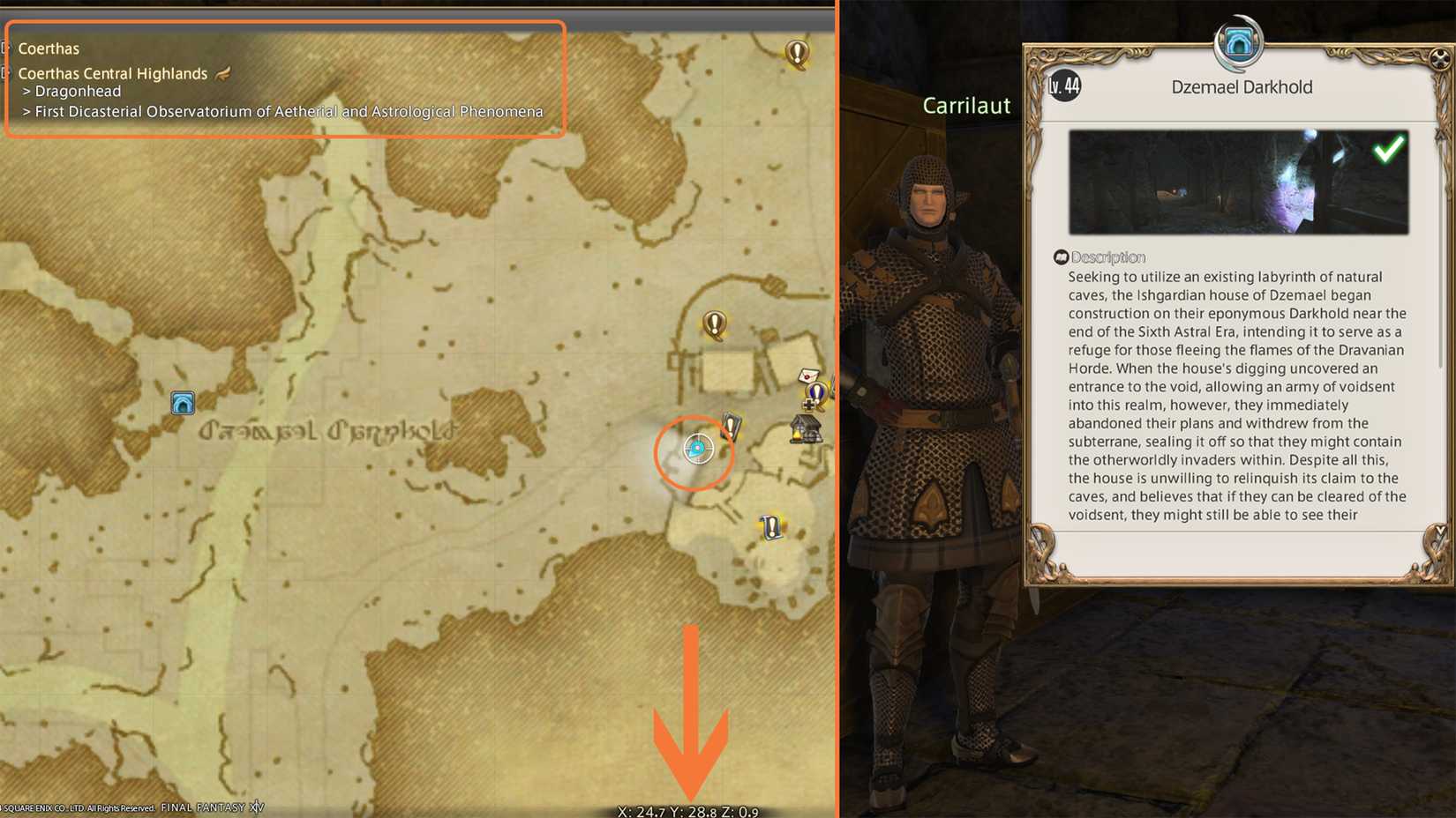 final fantasy 14 unlock dzemael darkhold