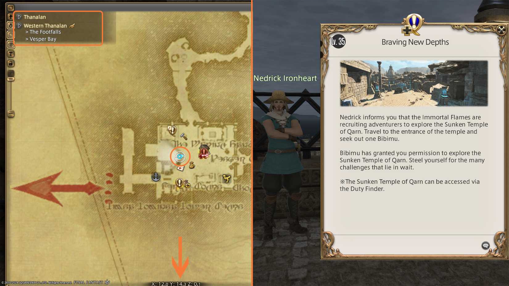 final fantasy 14 unlock the sunken temple of qarn