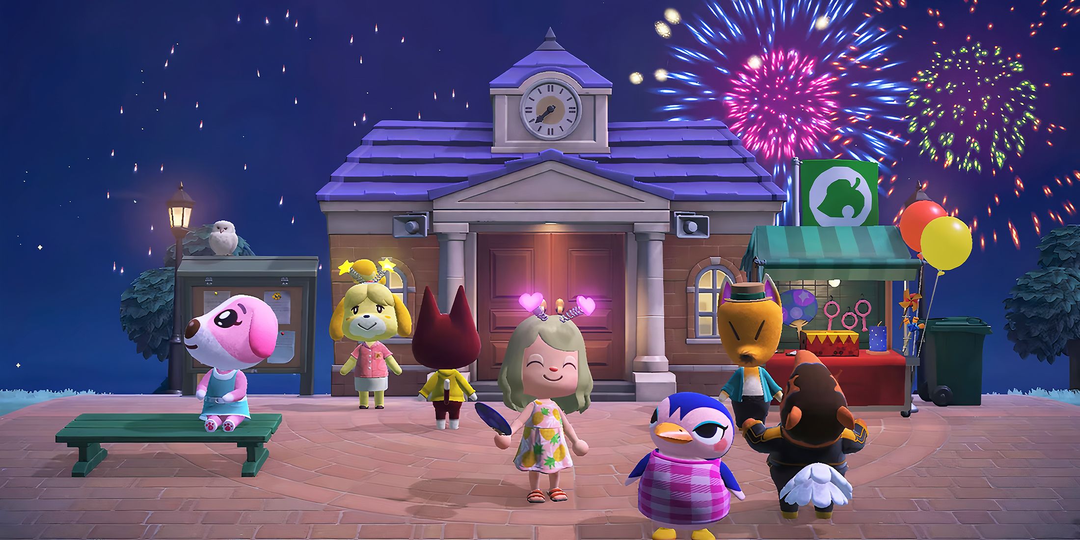 Fireworks in Animal Crossing New Horizons