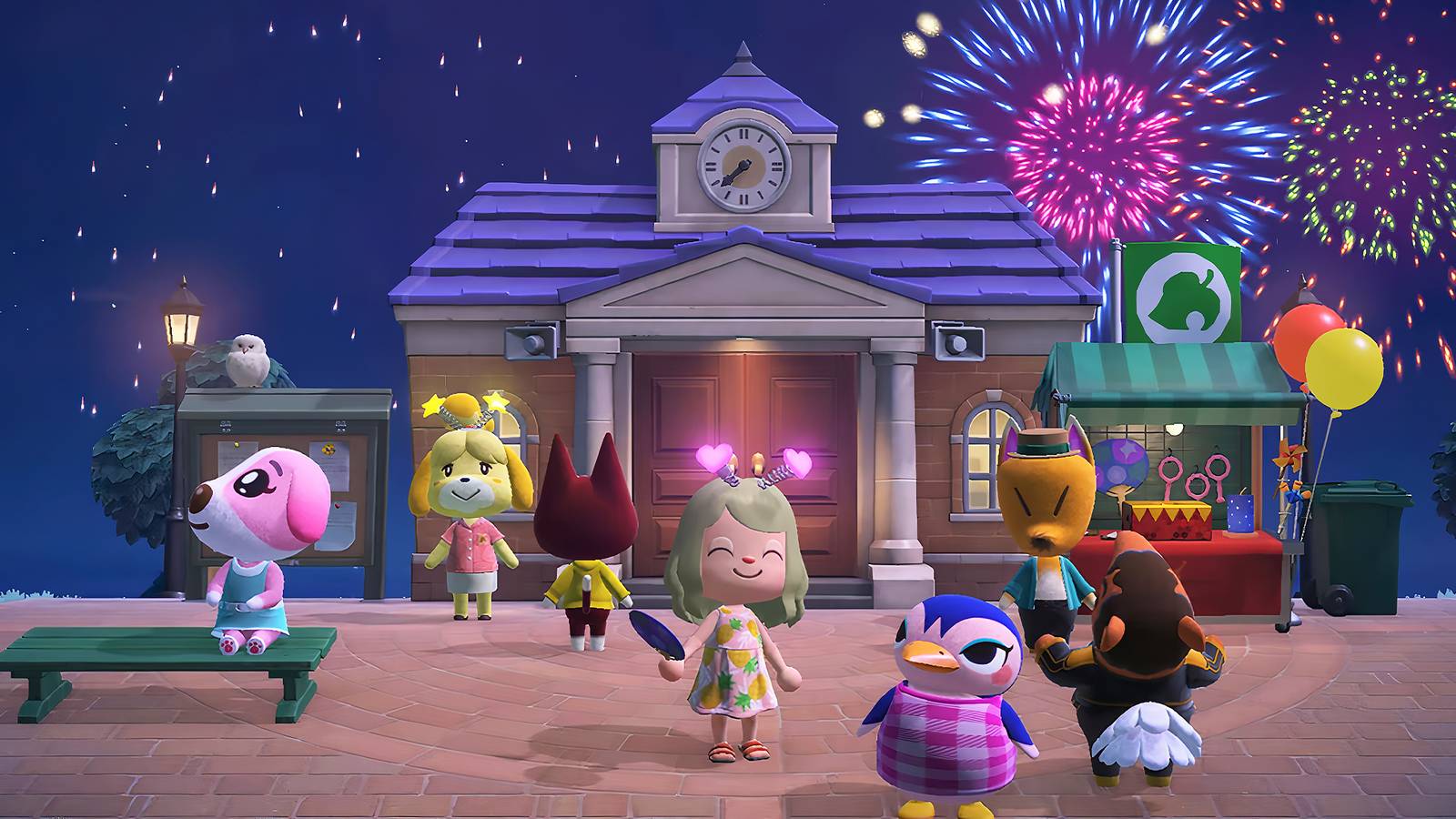 Fireworks in Animal Crossing New Horizons