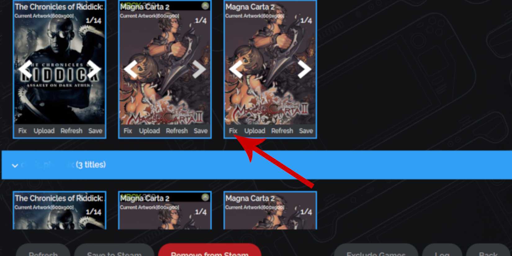 Fix Xbox 360 artwork in the Steam Rom Manager with the Steam Deck