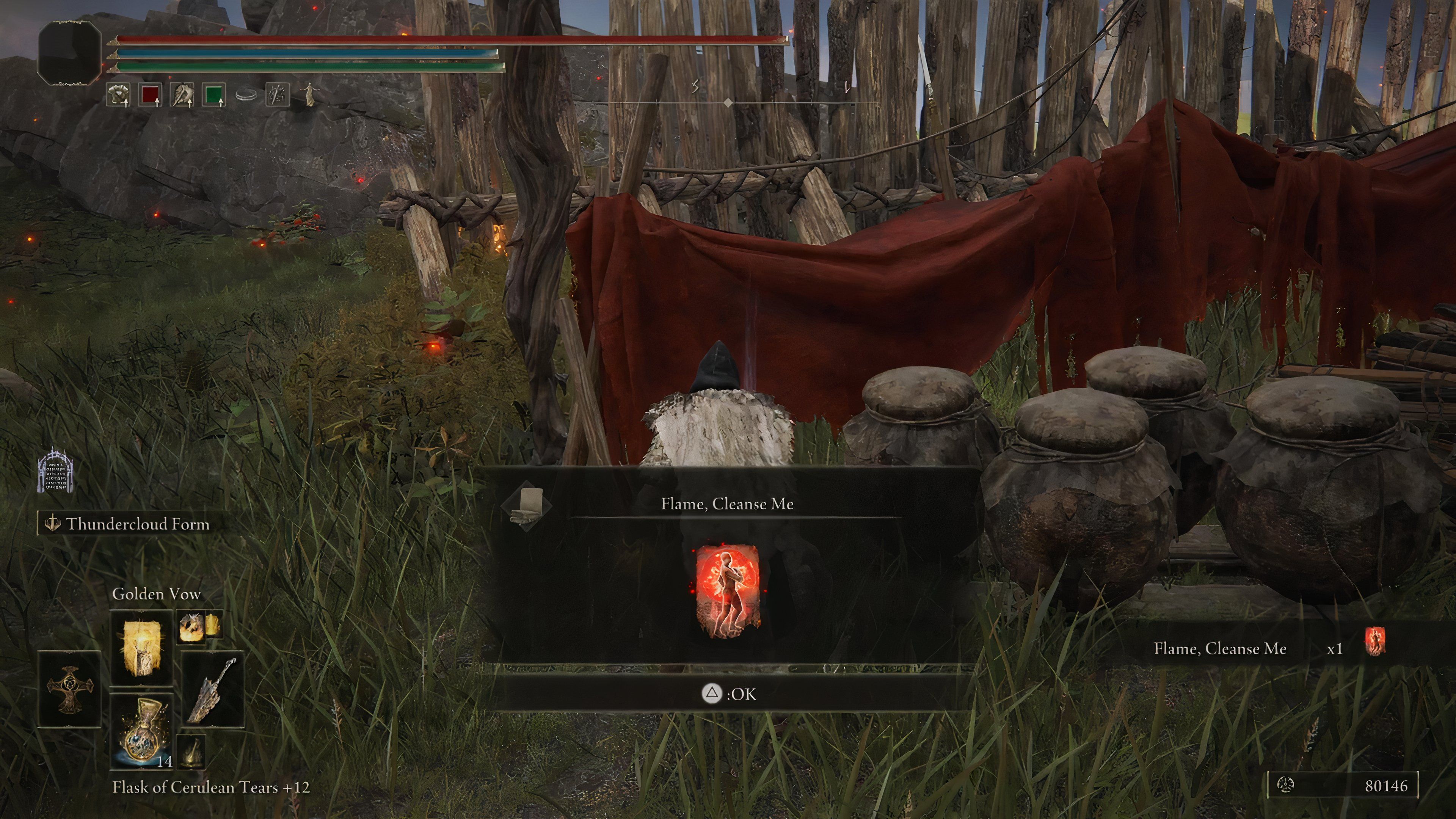 Flame Cleanse Me Reward in Elden Ring