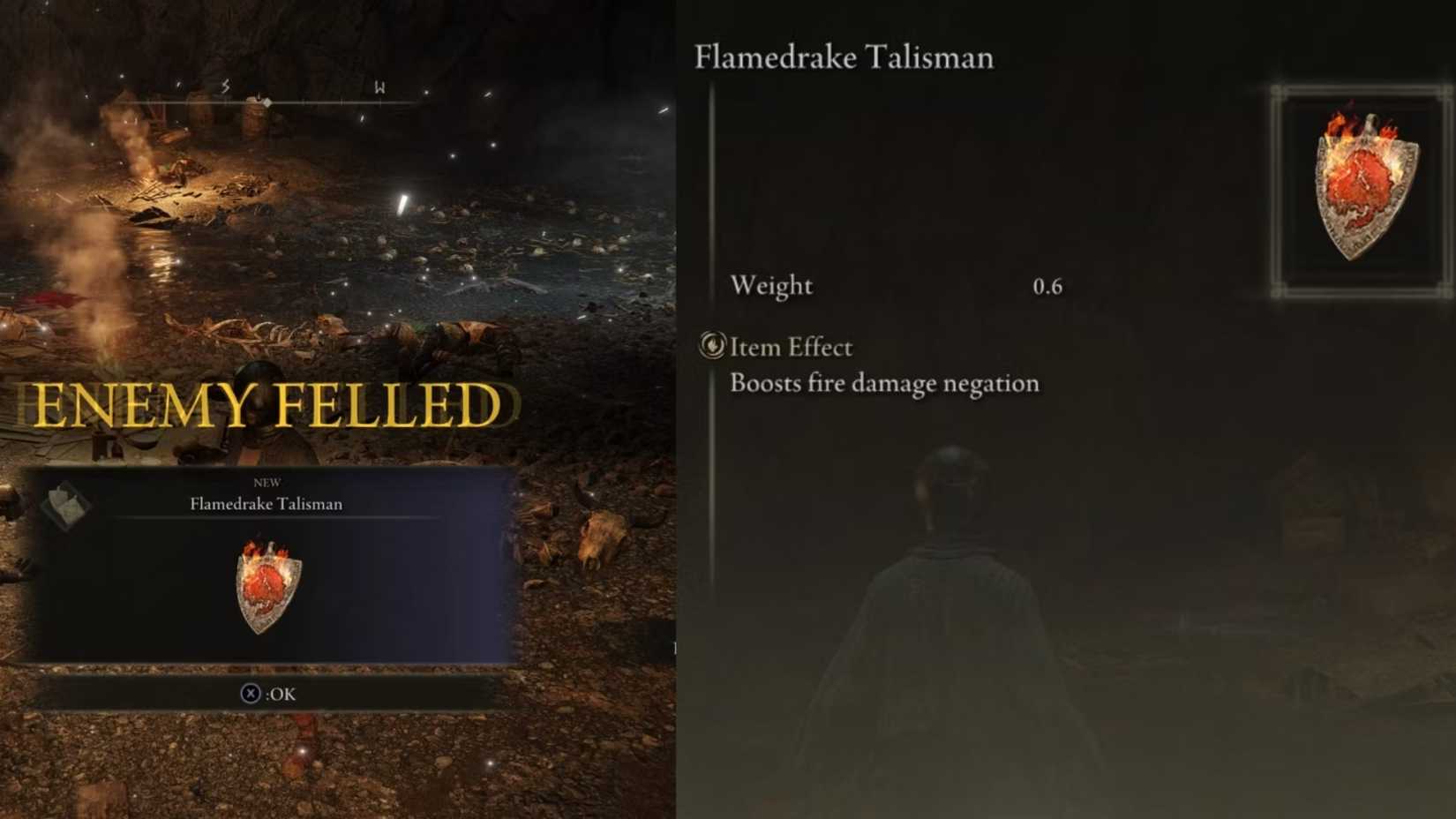 flamedrake talisman in elden ring