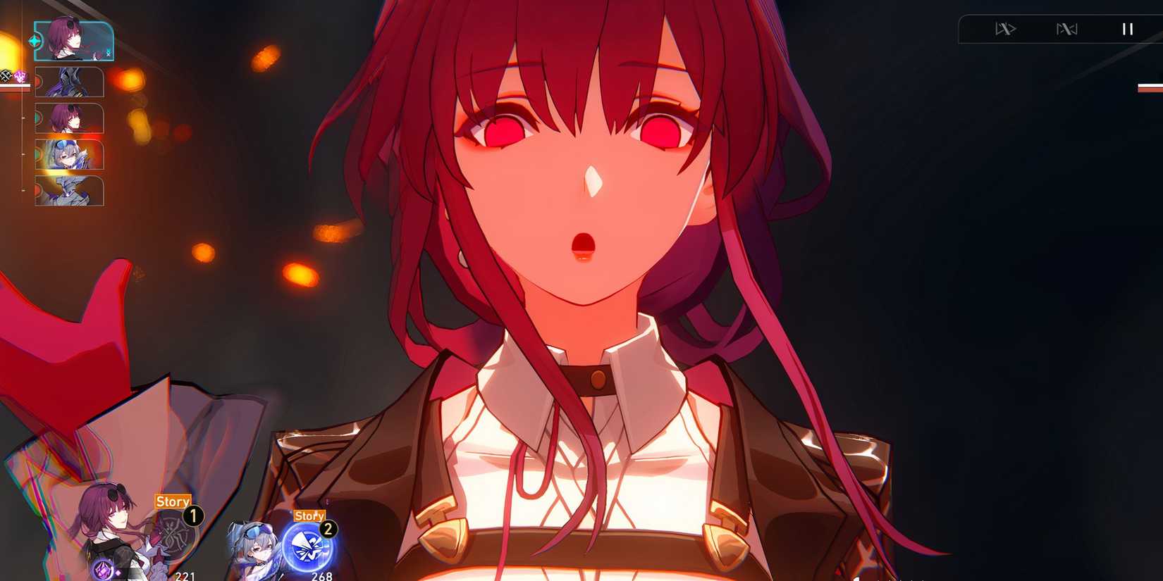 Kafka performing her Ultimate attack in Star Rail