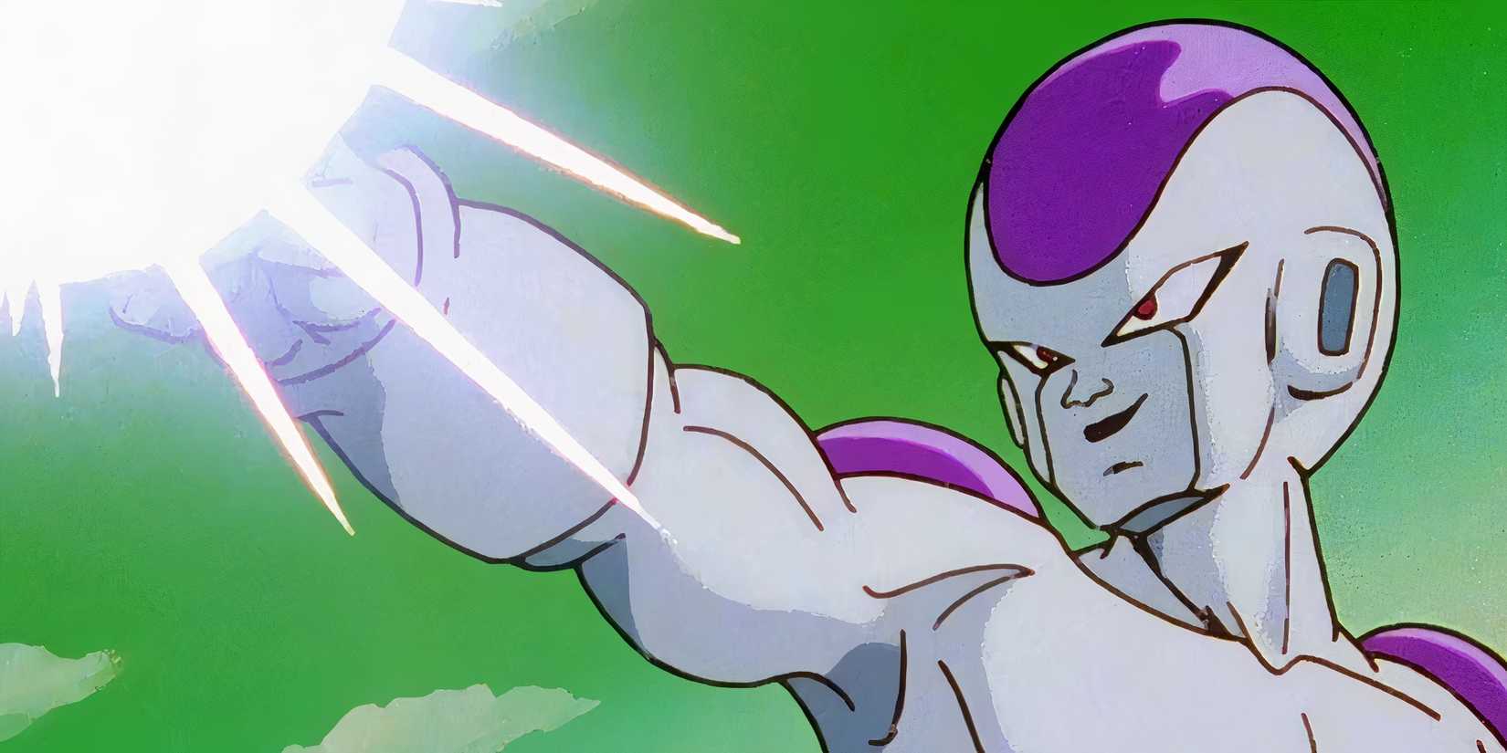 Frieza shooting a powerful beam