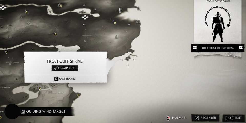 Frost Cliff Shrine in Ghost of Tsushima