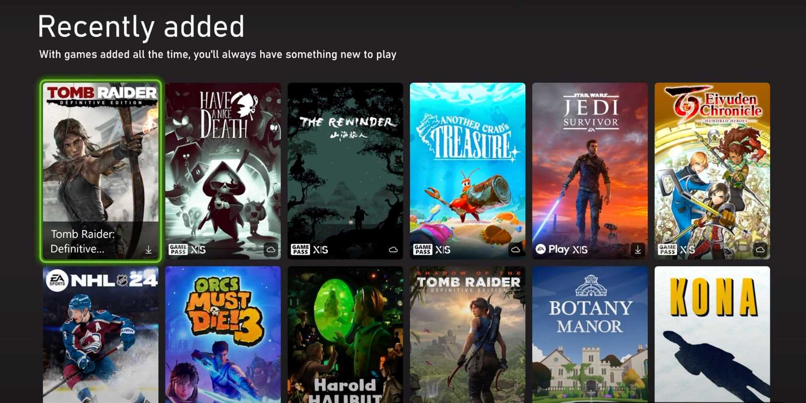 game pass ultimate recently added games in may 2024.
