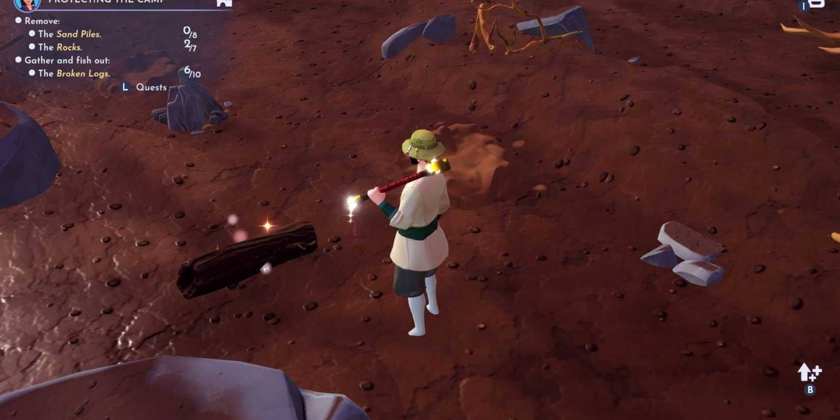 gathering broken logs dreamlight valley