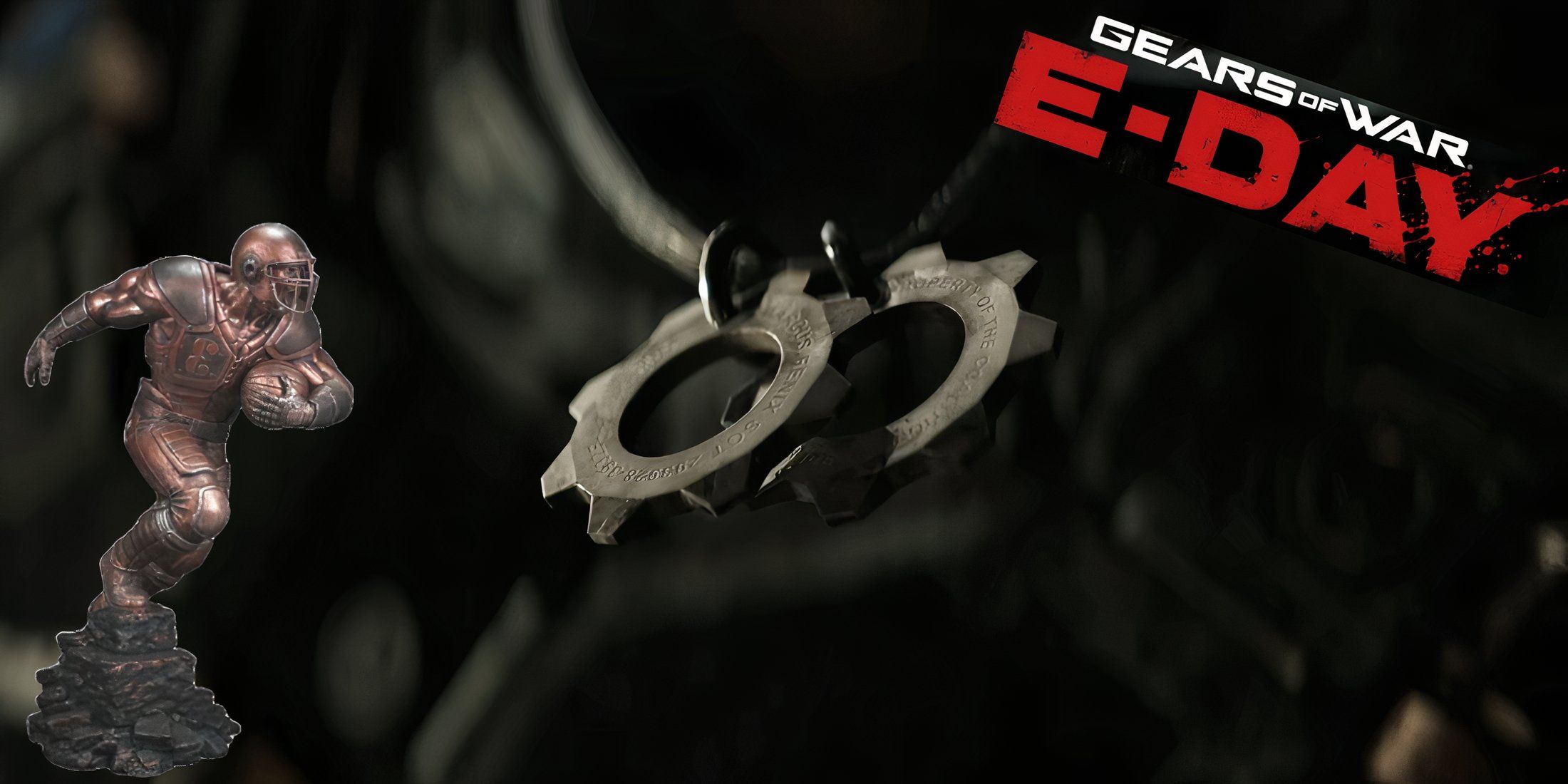Gears of War: E-Day Thrashball Figure and Two Dog Tags Explained