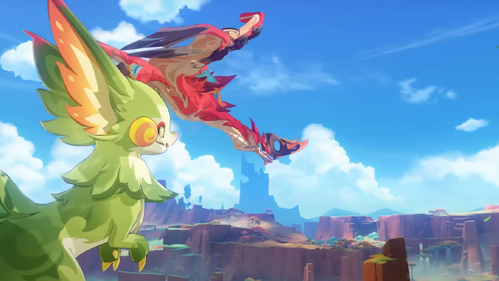 A screenshot of the new mounts and animals from Genshin Impact's Natlan region.