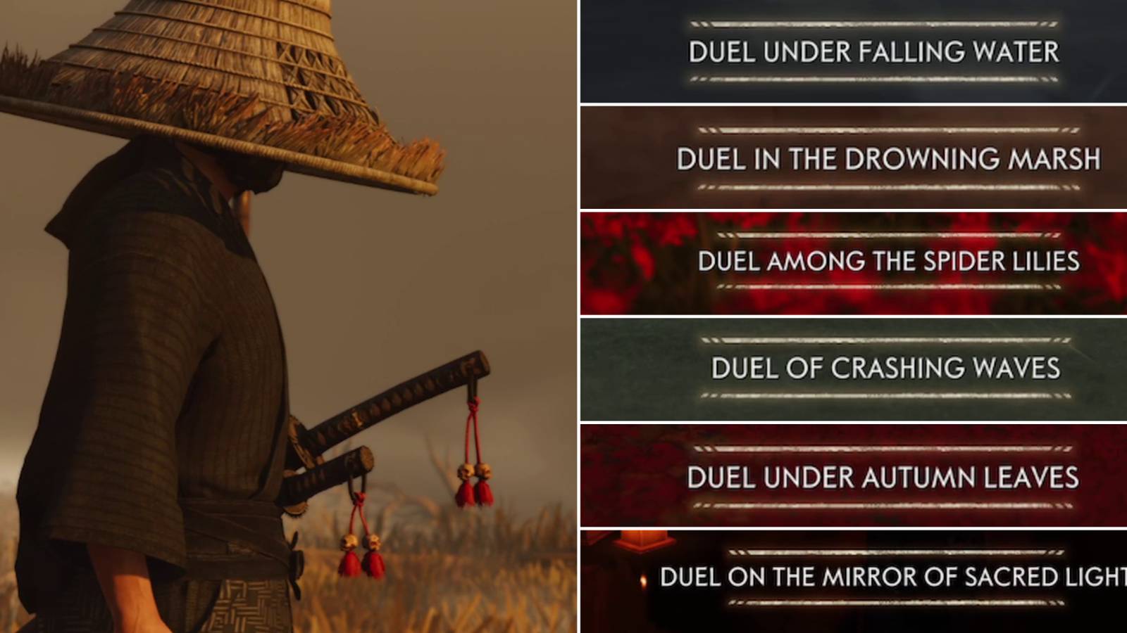 Ghost of Tsushima All Six Blades of Kojiro Duel Locations feature image