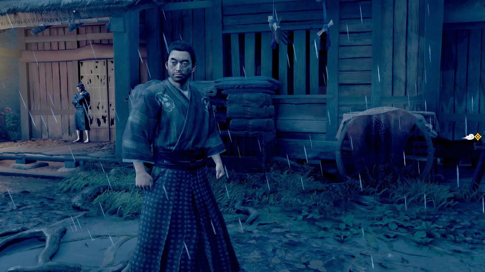 Ghost of Tsushima - Jin at the village near the Cloud Temple