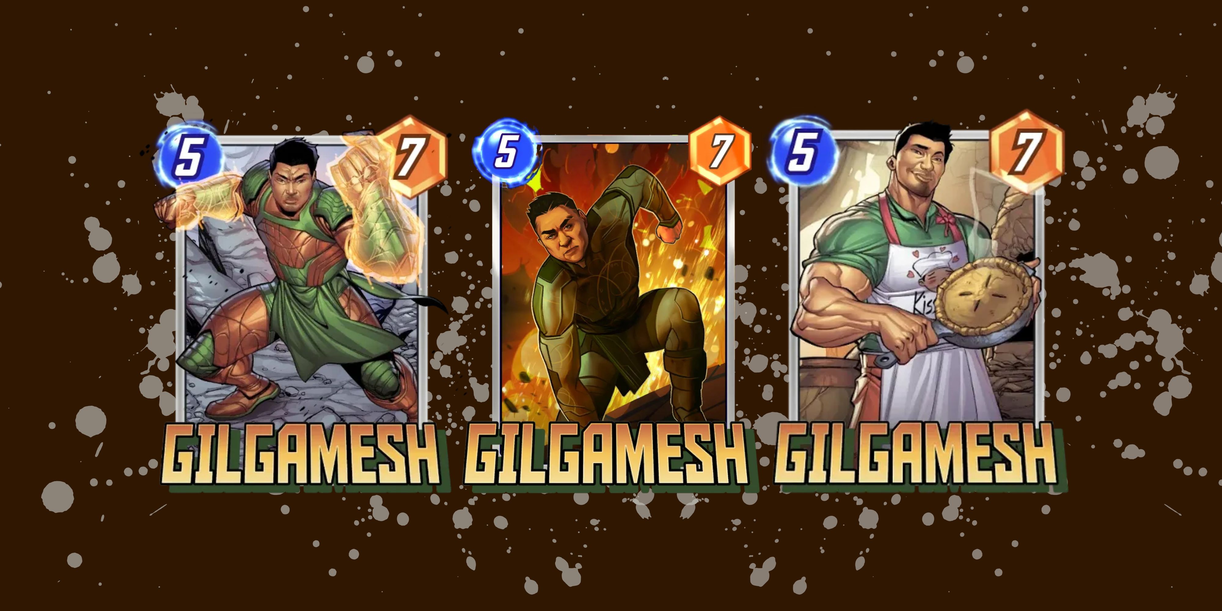 three gilgamesh variants in marvel snap.