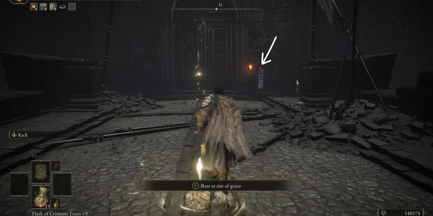 go through this small door to reach romina saint of the bud in elden ring shadow of the erdtree sote