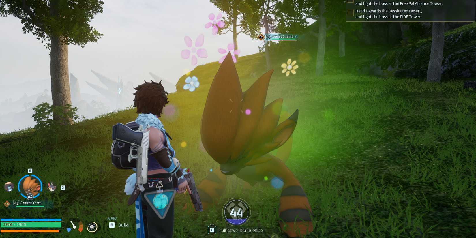 Gorirat Terra in Palworld base