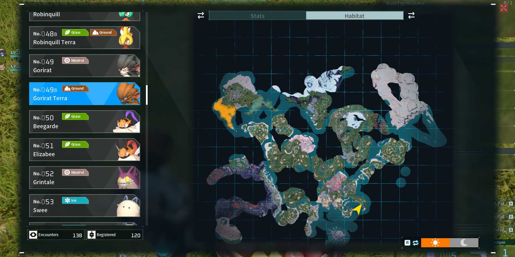 Gorirat Terra in Palworld location