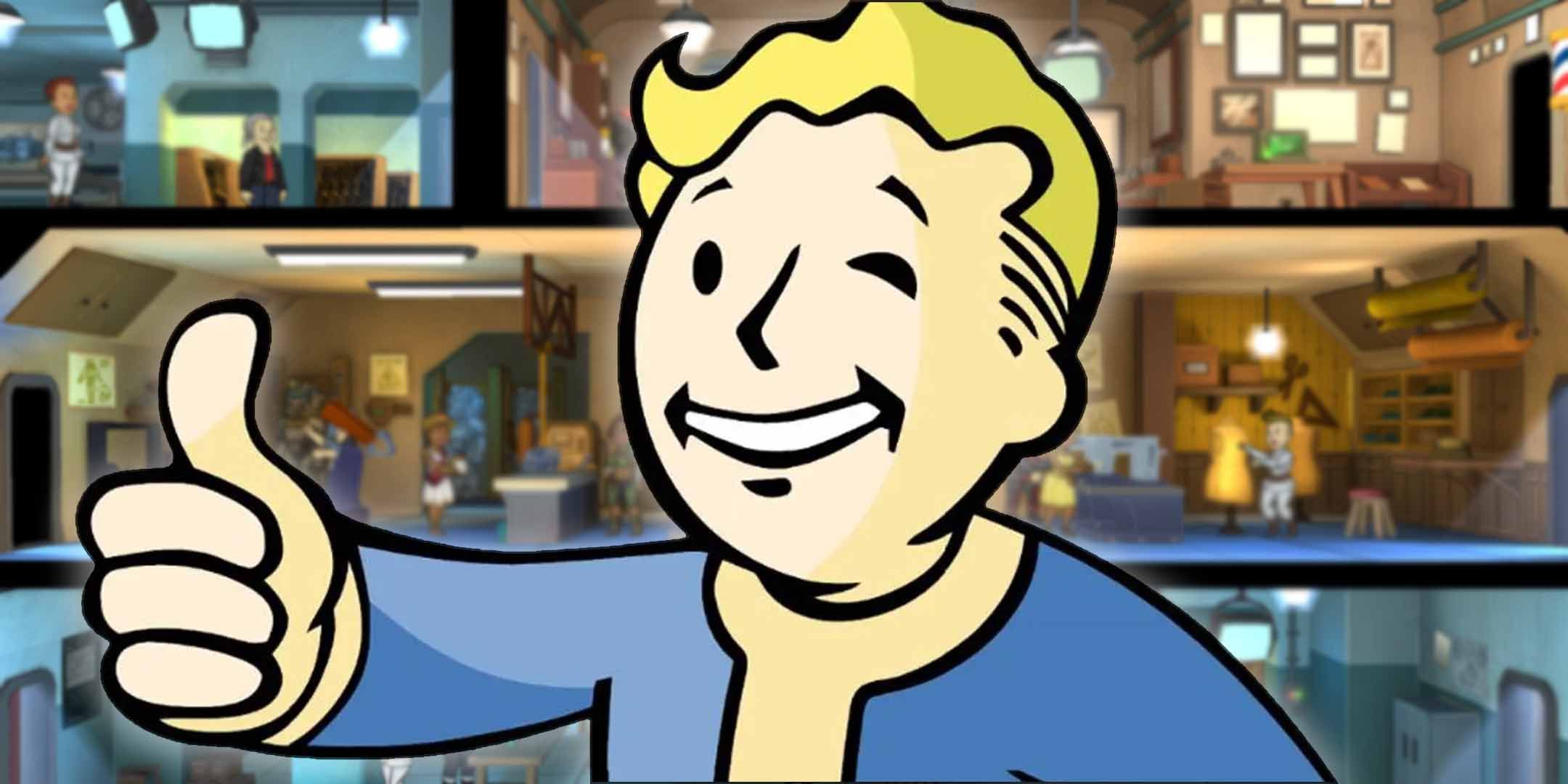 Fallout's Pipboy giving a thumbs up