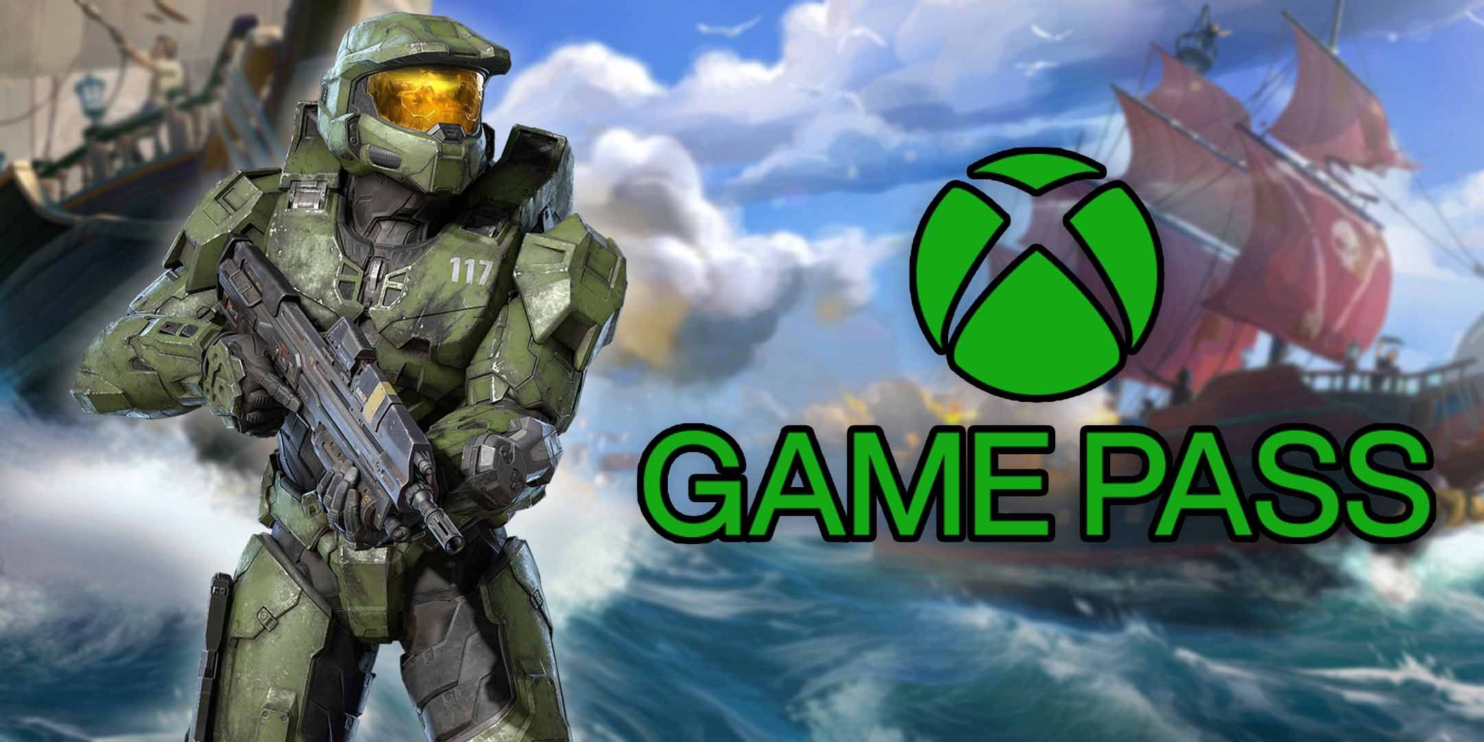 Master Chief and an Xbox Game Pass logo
