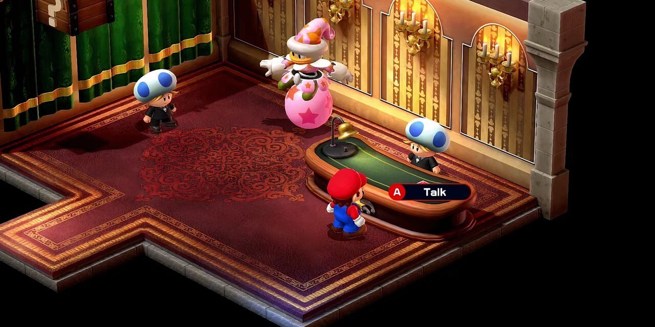 Grate Guy's Casino in Super Mario RPG Legend of the Seven Stars