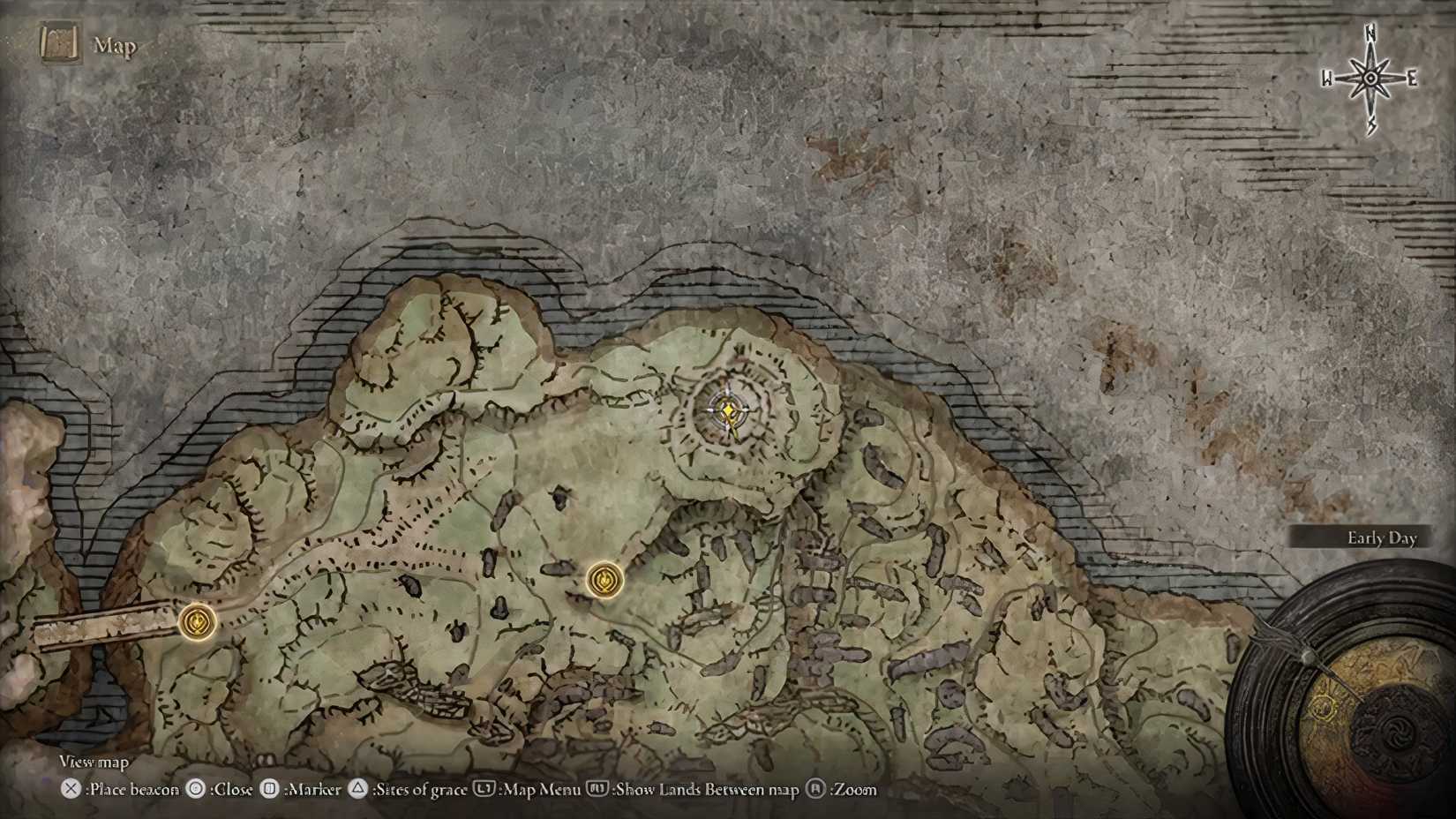 Gravitational Missile Map Location in Shadow of the Erdtree