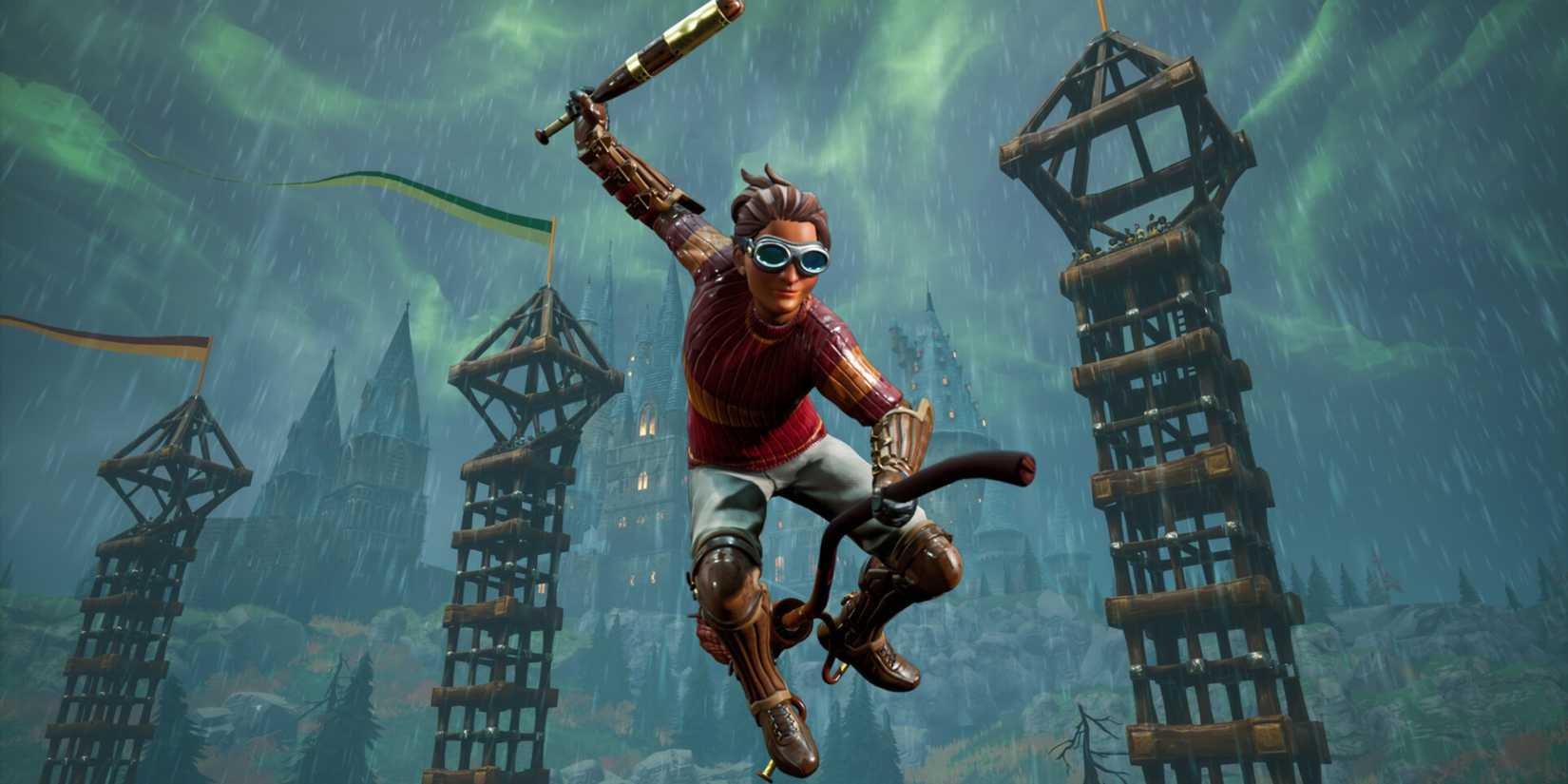 Harry Potter Quidditch Champions Beater In The Rain at Hogwarts