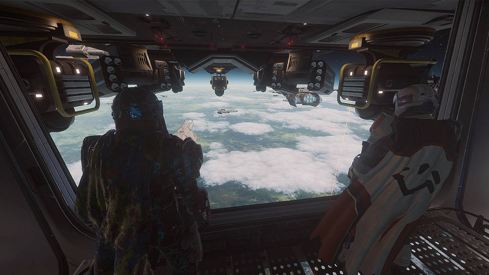 Helldivers 2 - Two Soldiers on the Deck