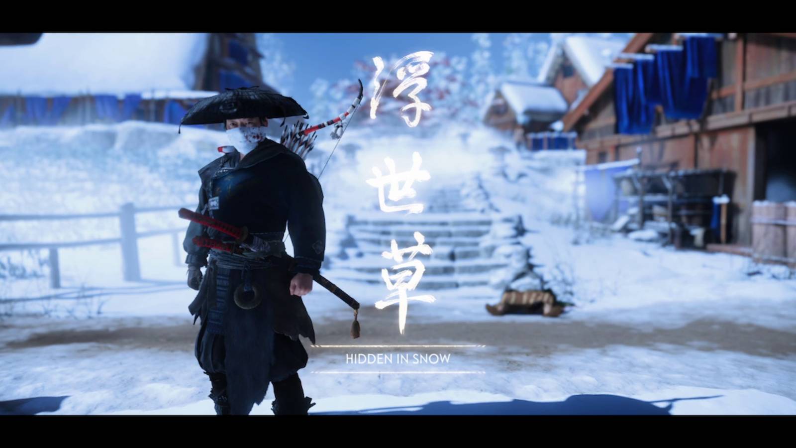 hidden in snow in ghost of tsushima
