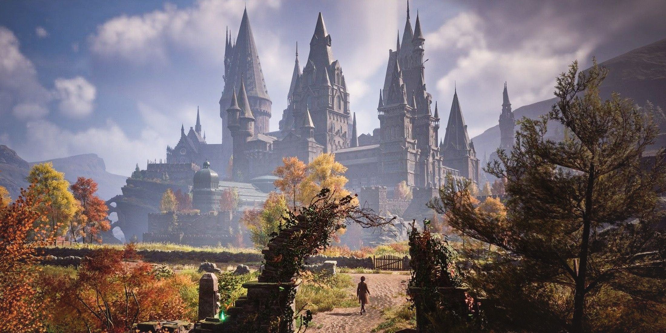 Hogwarts Legacy castle countryside scenery