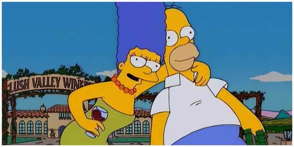 Homer and Marge Simpson Drunk