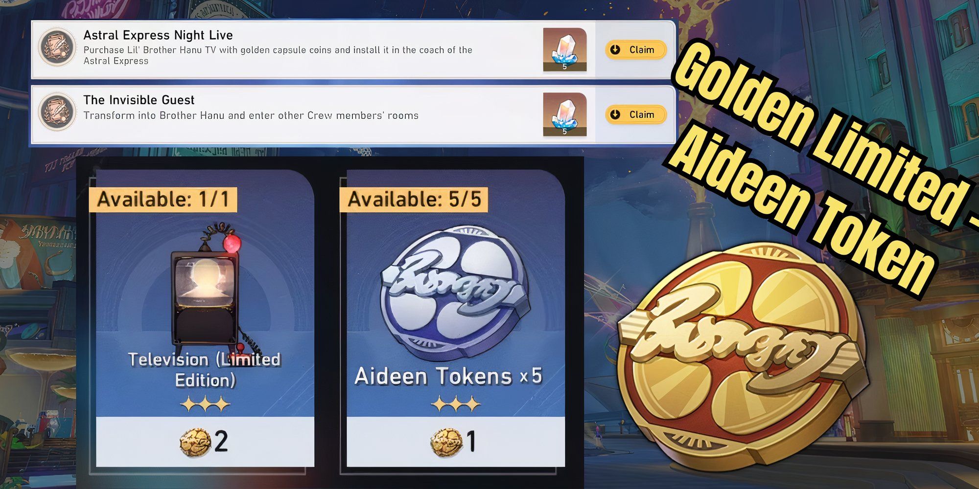 Honkai Star Rail - How to Get and Use Golden Limited - Aideen Token