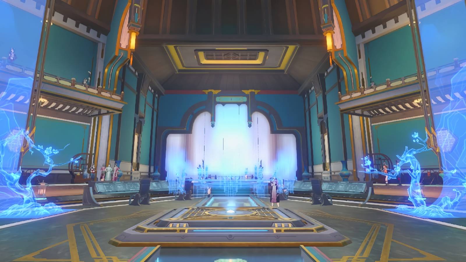 A screenshot from Honkai: Star Rail of the Xianzhou Luofu's Palace of Astrum