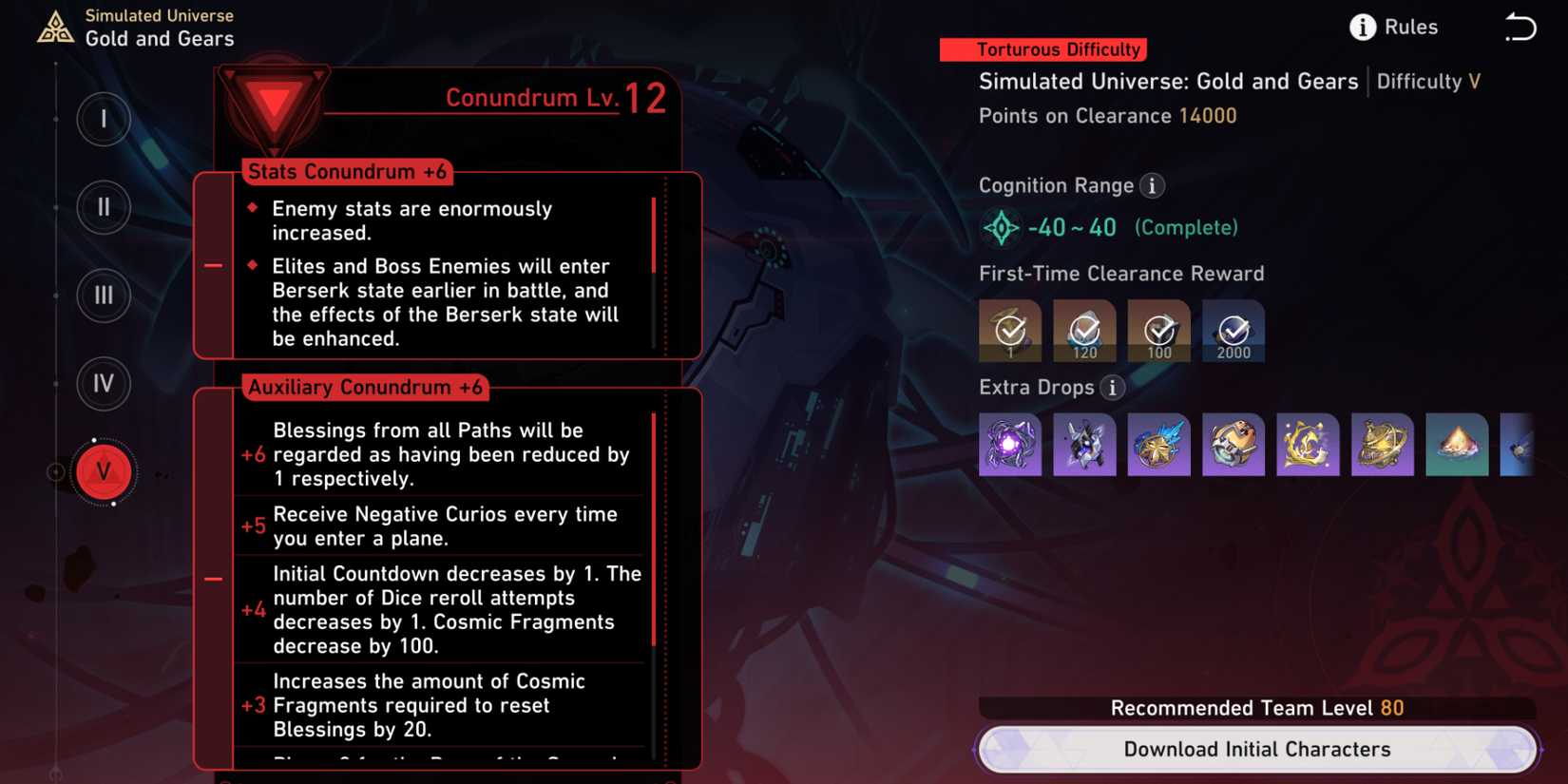 honkai star rail simulated universe gold and gears conundrum 12