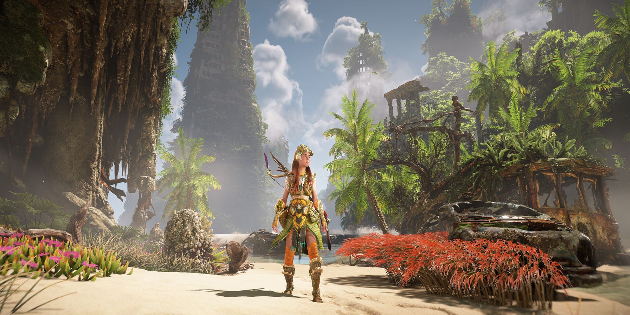 Horizon Forbidden west aloy on beach