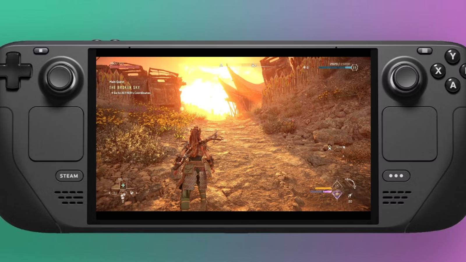 Horizon Forbidden West on Steam Deck with remote play