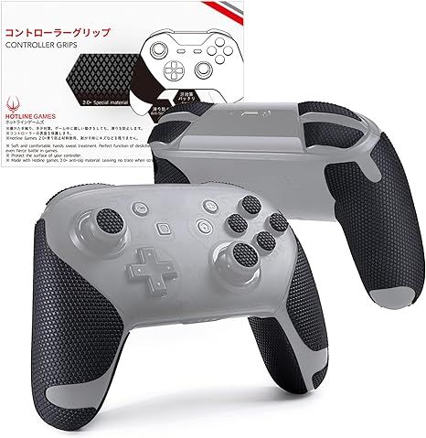 HOTLINEGAMES 2.0 Plus Controller Grip Compatible With Switch Pro Controller