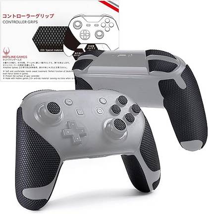 HOTLINEGAMES 2.0 Plus Controller Grip Compatible With Switch Pro Controller