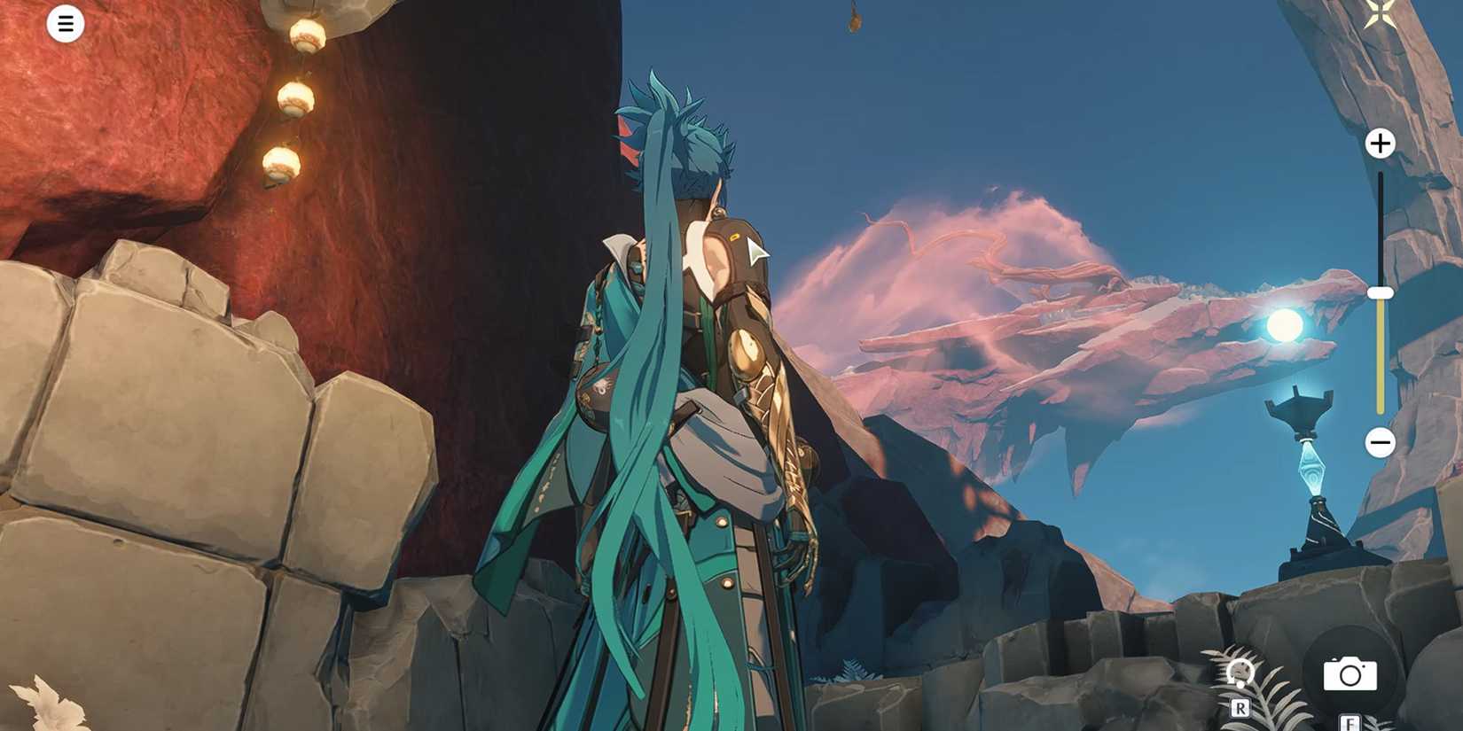 how to align the loongs pearl  with the dragon mouth north of xuanji ridges in wuthering waves