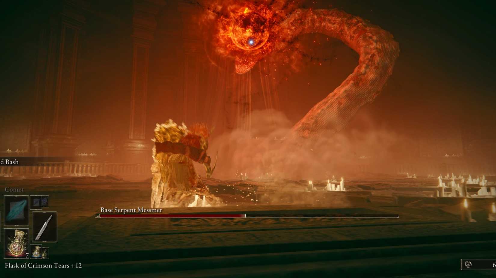 Fighting Messmer the Impaler in Elden Ring Shadow of the Erdtree