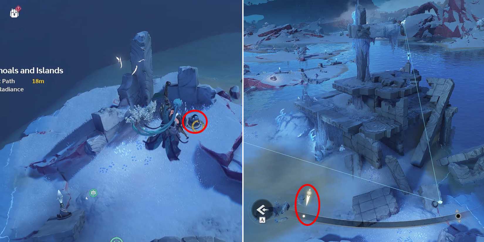 how to complete the ritual of offering among the shoals and islands in wuthering waves