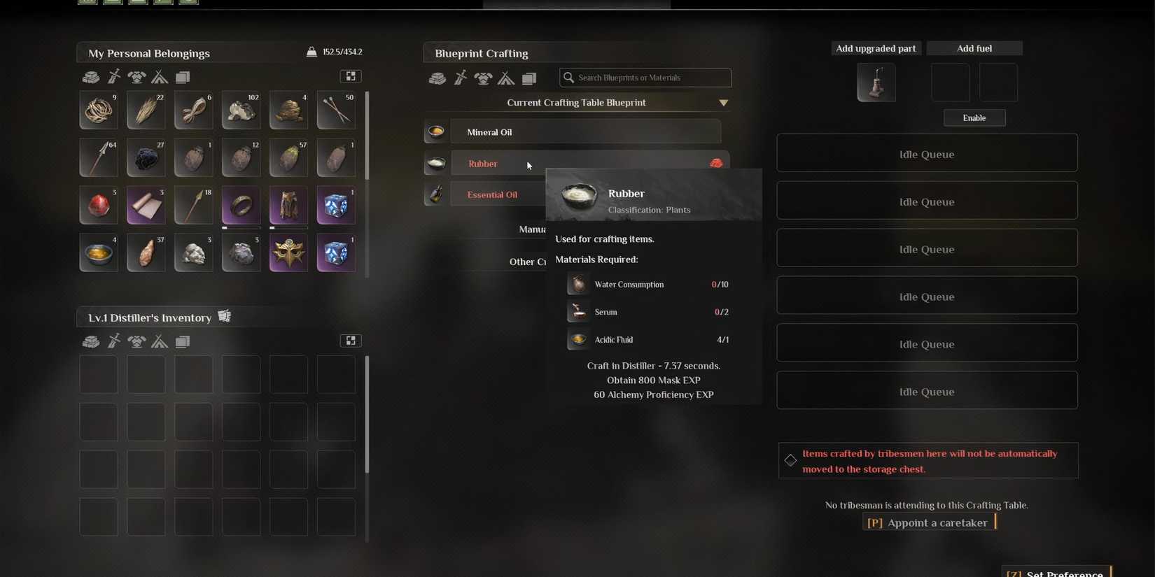 how to craft rubber in soulmask