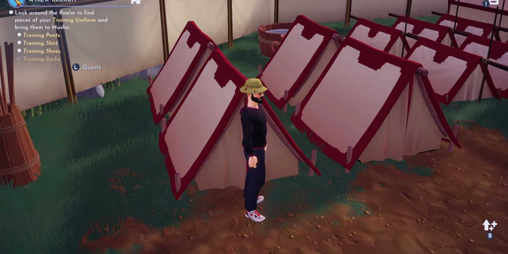 how to get training socks disney dreamlight valley