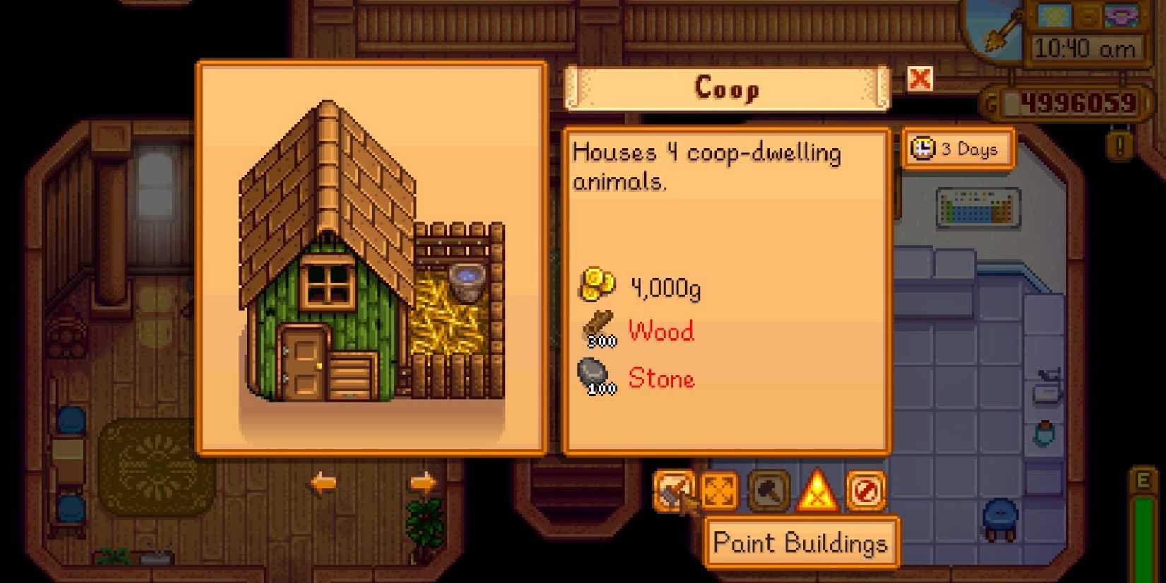 how to paint a farm building  stardew valley