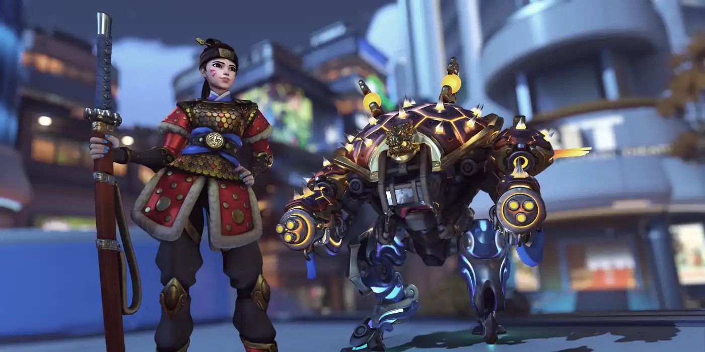 D.Va from Overwatch 2 equipped with the Turtle Ship skin